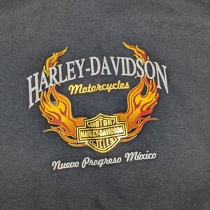 Harley Davidson XL black Nuevo progreso Mexico shirt short sleeve motorcycle (p1